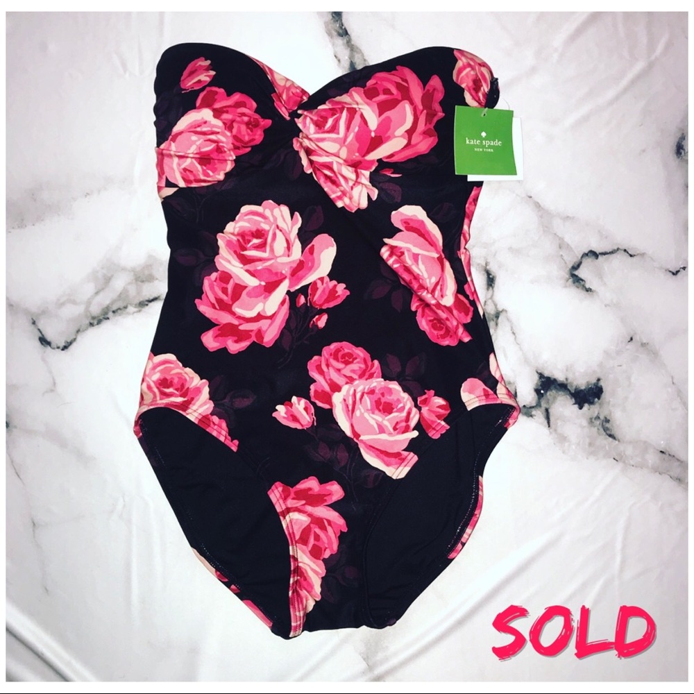 Kate Spade Floral One Piece Swimsuit Size XS